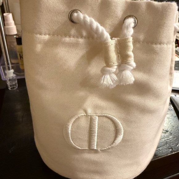 Dior Cream Canvas Bucket Bag - Picture 1 of 3